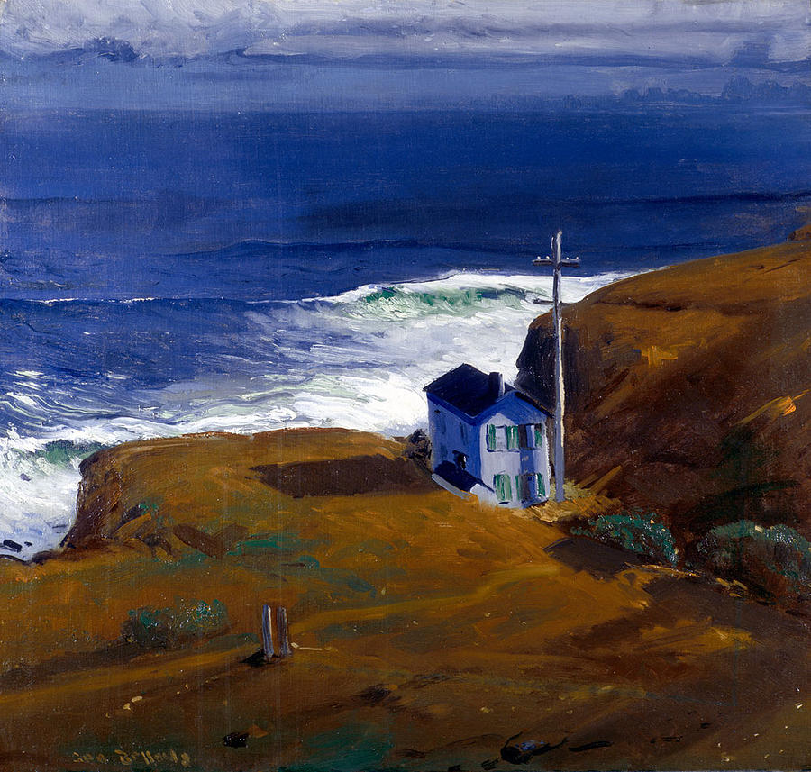 Shore House Painting by Celestial Images