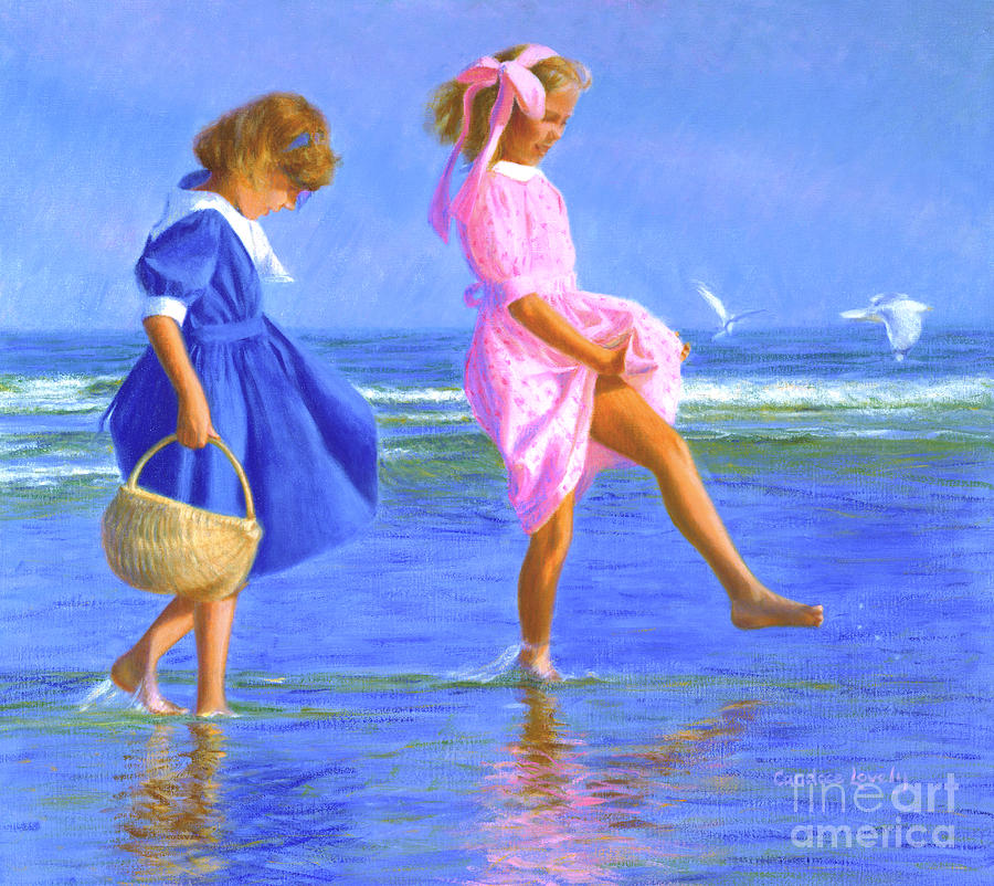 Shoreline Skippers Painting by Candace Lovely