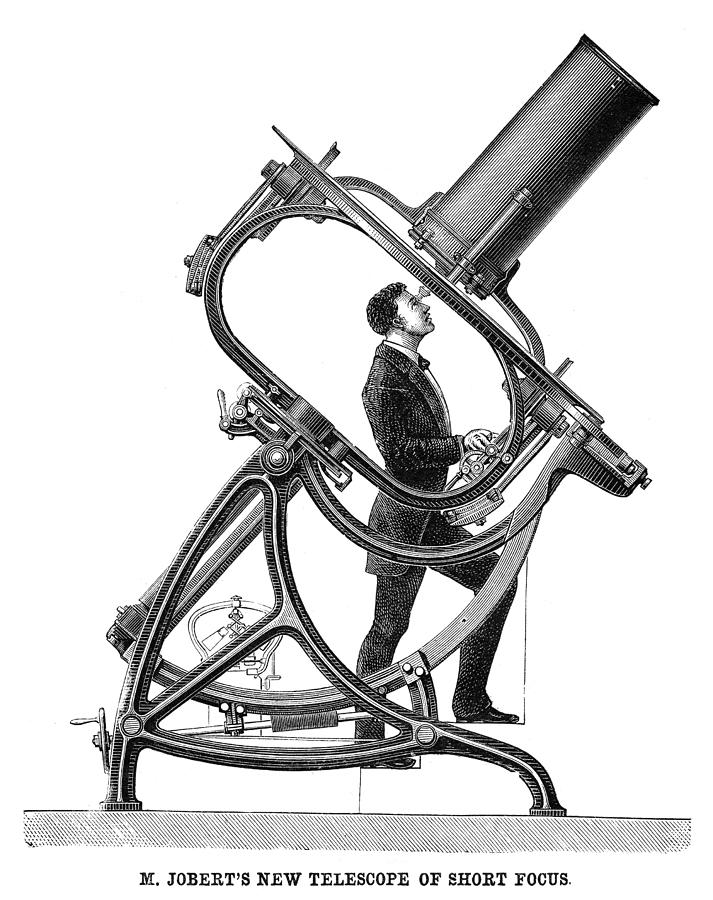 Paris Painting - Short-focus Telescope, 1881 by Granger
