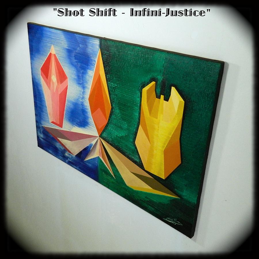 Shot Shift - Infini-justice 2 Painting by Michael Bellon