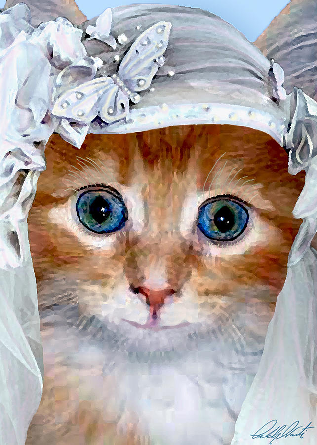 Shotgun Bride  Cats In Hats Photograph by Michele Avanti
