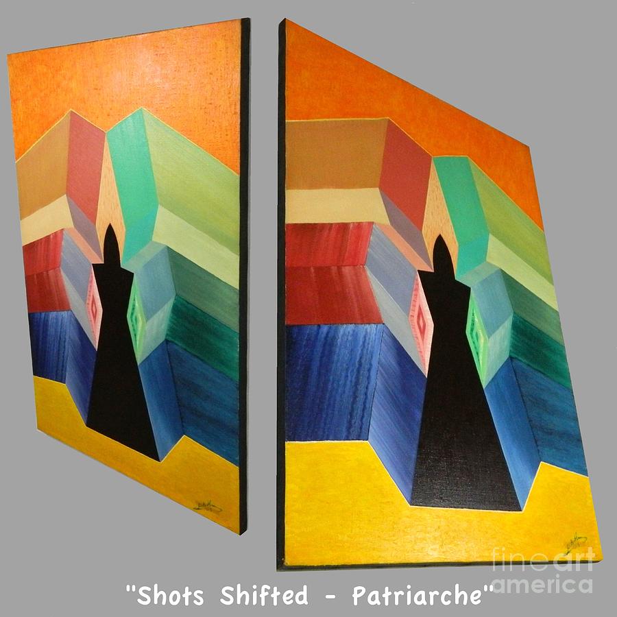 Shots Shifted - Patriarche 7 Painting by Michael Bellon