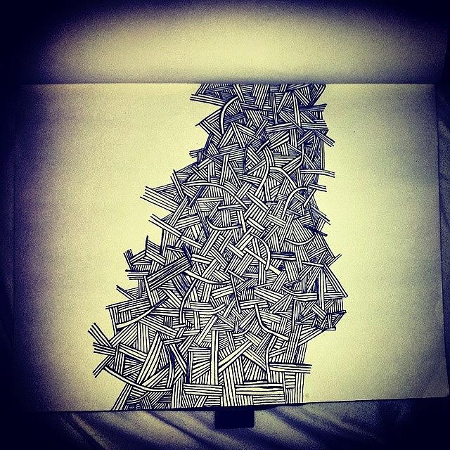 Zentangles Photograph - Should I Draw The Full Page Like That by Christoph Partsch