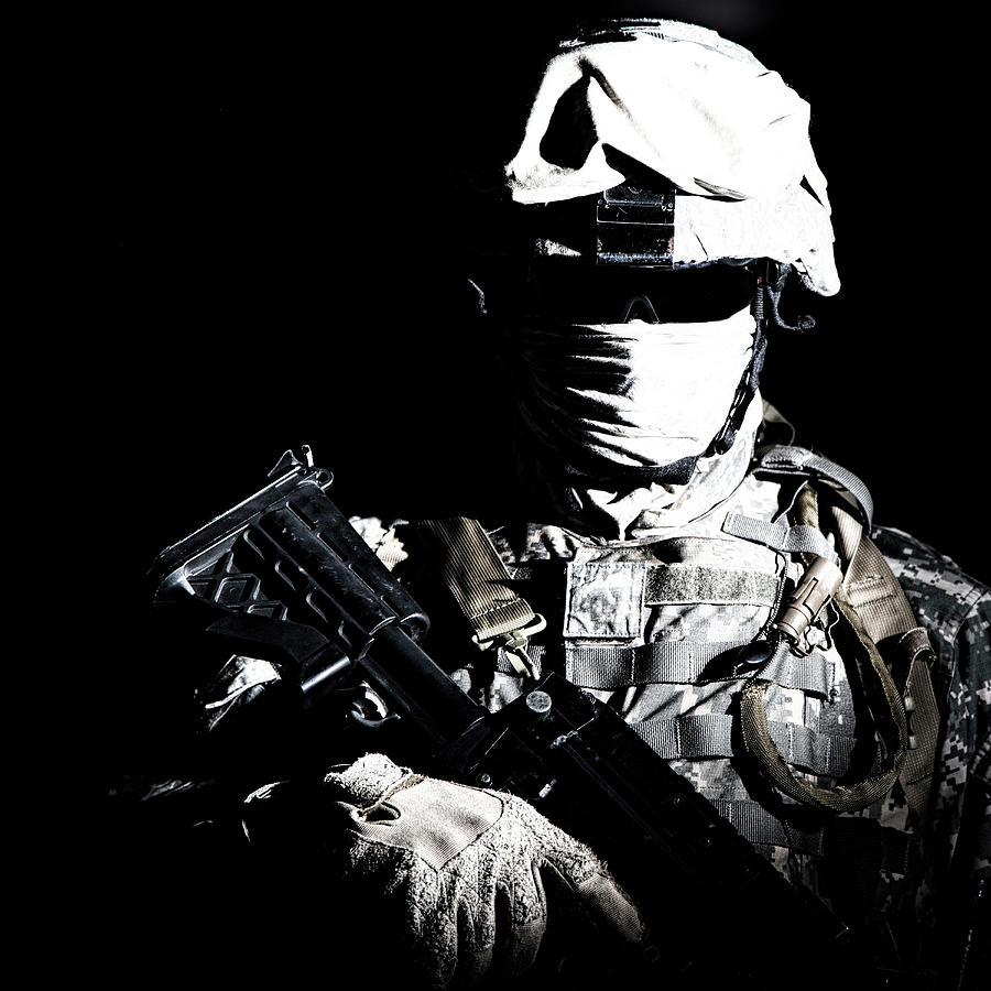 Shoulder Portrait Of Army Soldier Photograph by Oleg Zabielin - Fine ...