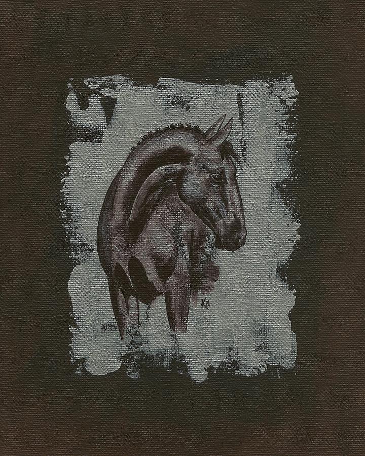 Horse Painting - Show Horse by Konni Jensen