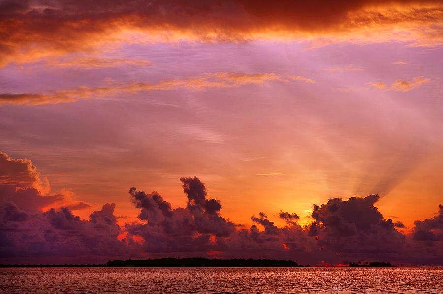 Show Must Go On. Tropical Sunset Photograph by Jenny Rainbow