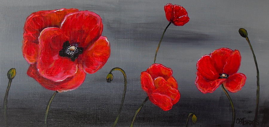 Show Off Poppies Painting by Melissa Torres