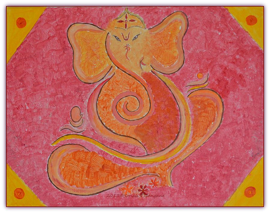Shree Ganesh Painting by Sonali Gangane