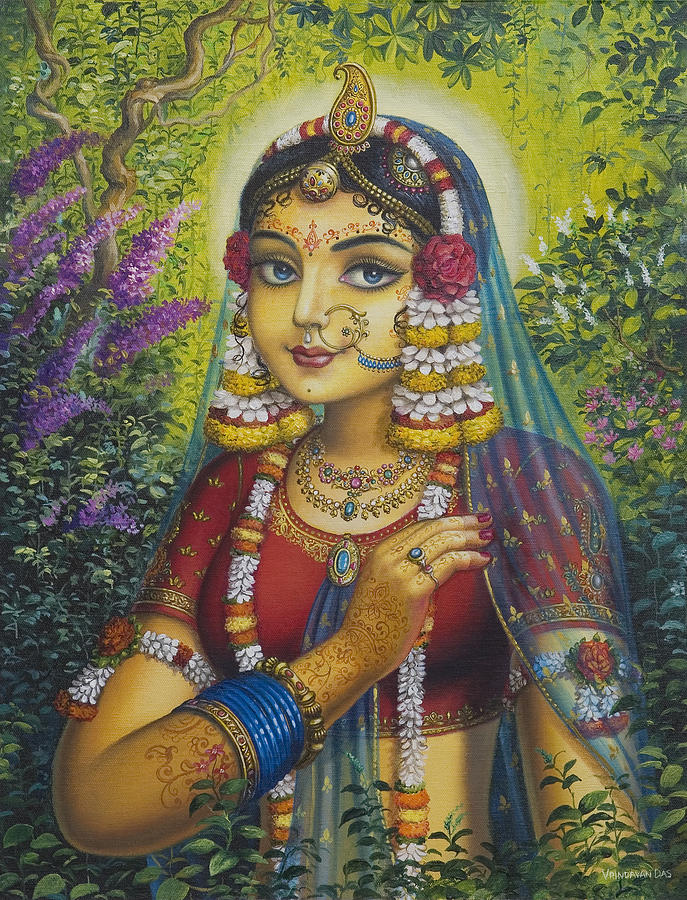 Shree Radharani Painting by Vrindavan Das