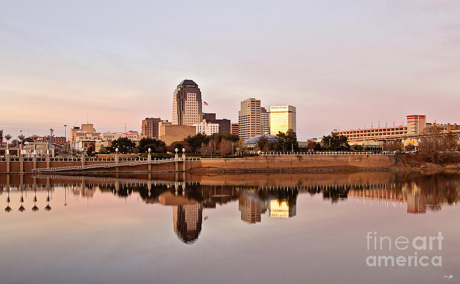 Architecture Photograph - Shreveport Sunrise by Scott Pellegrin