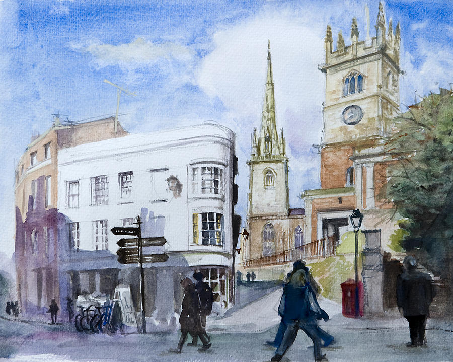 Shrewsbury Painting - Shrewsbury. Town Centre by Bakhtiar Umataliev