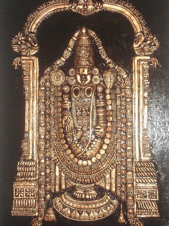 Shri Tirupati Balaji Mixed Media by Pooja Bahuguna - Fine Art America