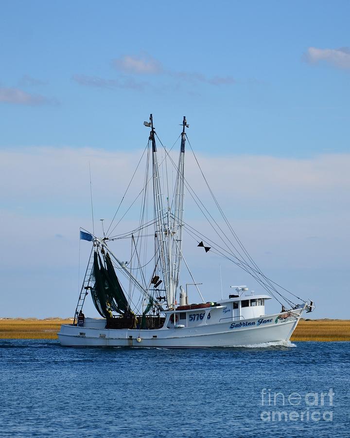 Shrimp Boat Coming In Photograph by Bob Sample