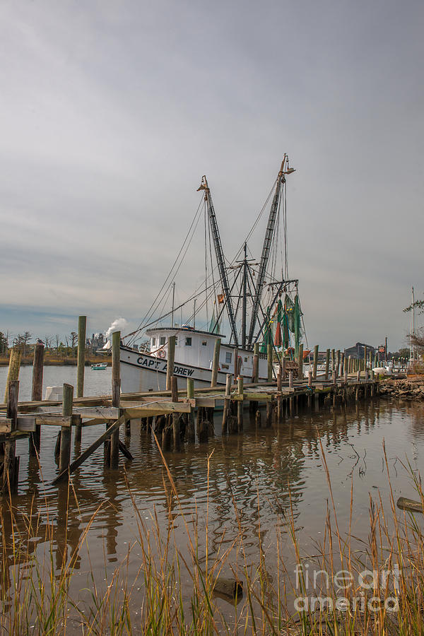 Shrimp Boat Docked in Georgetown Photograph by Dale Powell