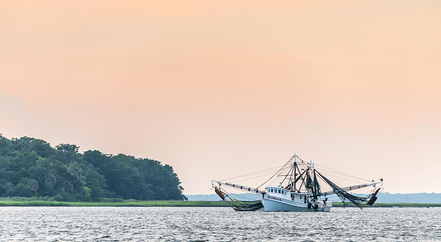 Shrimp Boat on the Edisto River - Fishing Boat Photograph Photograph by Duane Miller
