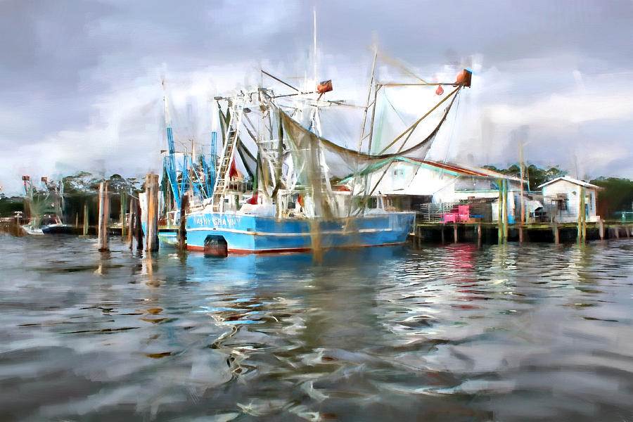 Shrimp Boats at Aquila Seafood Photograph by Lynn Jordan