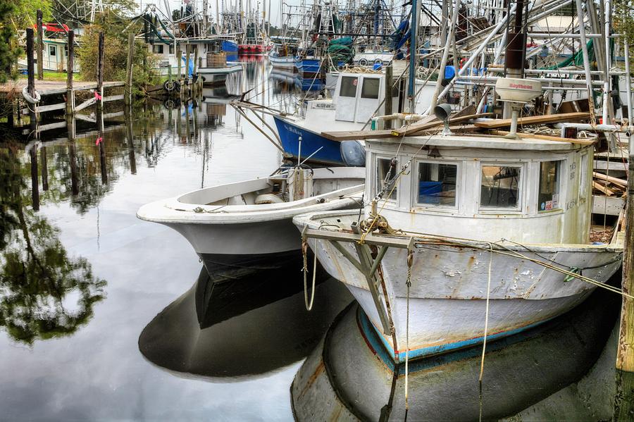Bayou La Batre Photograph - Shrimp Boats Galore  by JC Findley