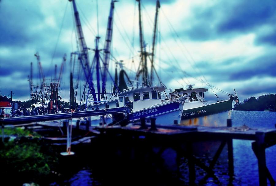 Shrimp Boats Photograph by Rodney Lee Williams