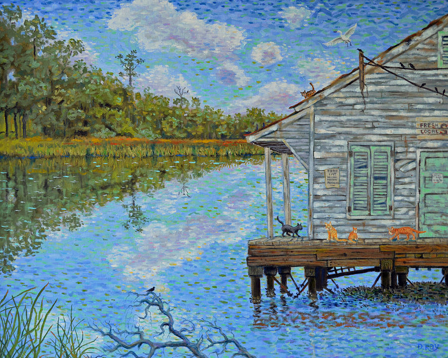 Shrimp Shack Painting by Dwain Ray