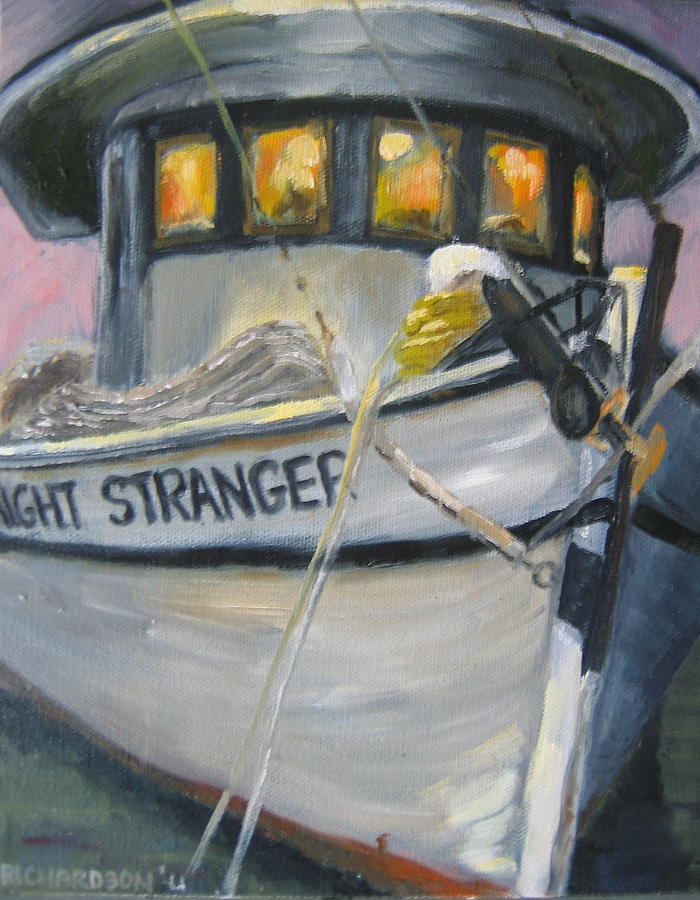 Shrimping Tonight Painting by Susan Richardson