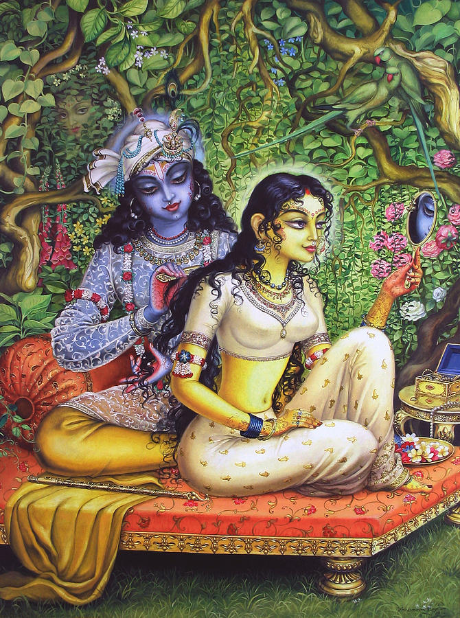 Shringar lila Painting by Vrindavan Das