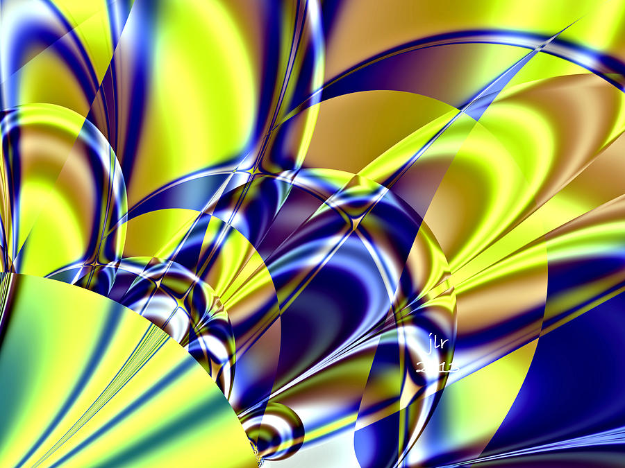 Abstract Digital Art - Shshshshout by Janet Russell