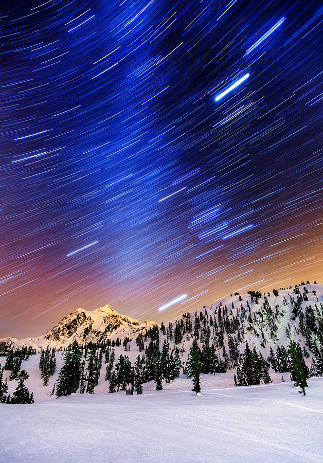 Shuksan Star Trails Photograph by Alexis Birkill