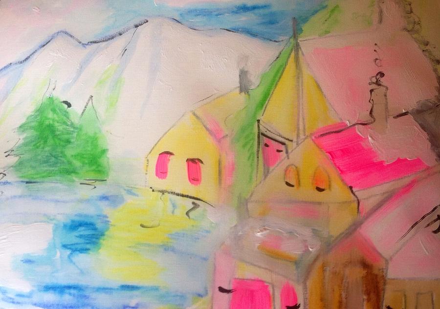 Shush sleeping village  Painting by Judith Desrosiers