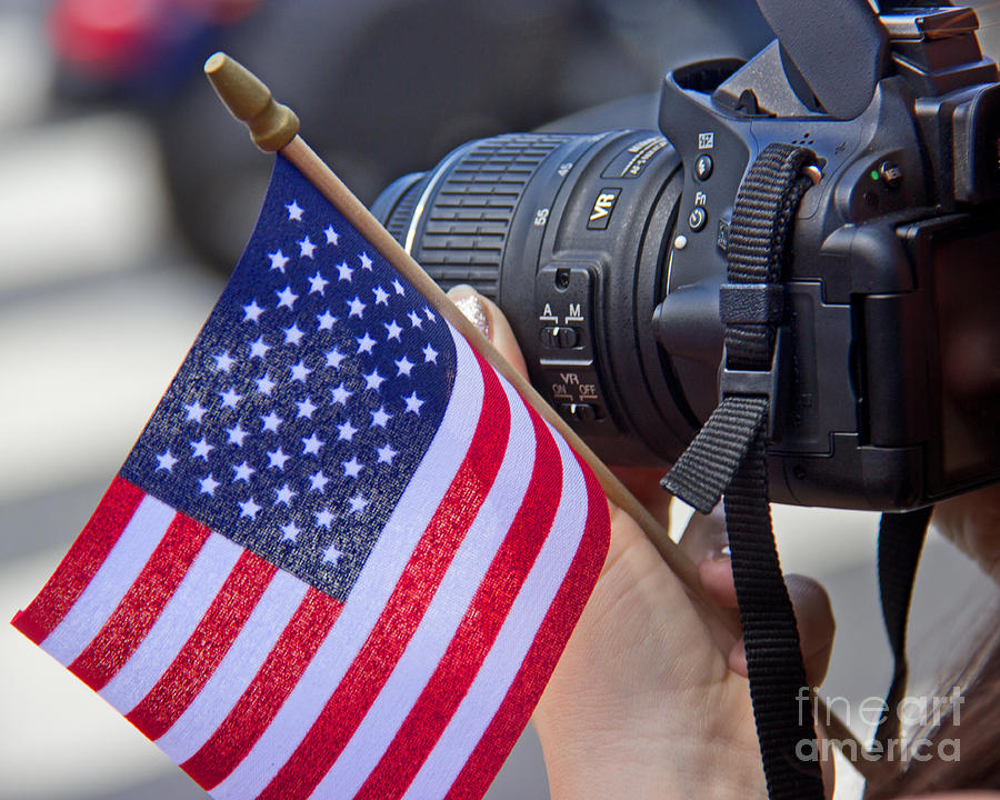 Camera Photograph - Shutterbug Supporting The Troops by Tom Gari Gallery-Three-Photography