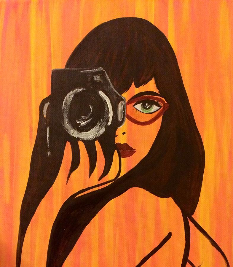 Camera Painting - ShutterBug by Surbhi Grover