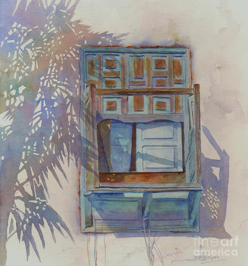 Jeddah Shutter Painting by Dorothy Boyer