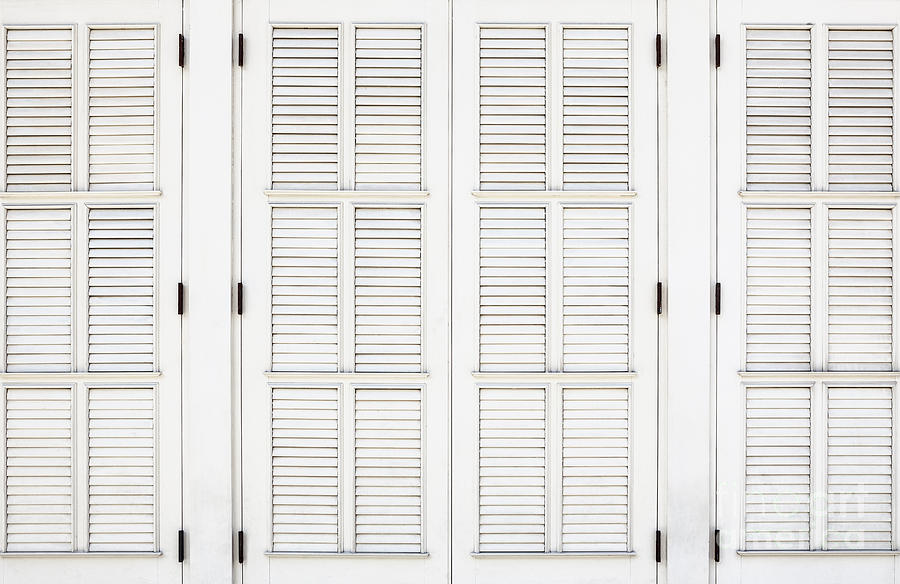 Shutters in Ponce Photograph by Bryan Mullennix