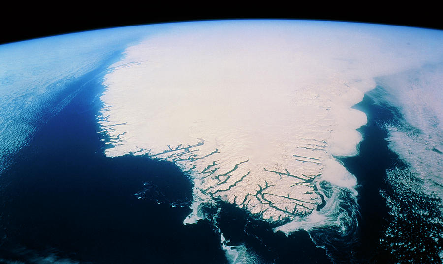 Shuttle View Of South Tip Of Greenland Photograph by Nasa/science Photo Library