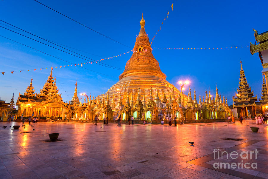 Shwedagon Paya - Yangoon - Myanmar Photograph by Luciano Mortula