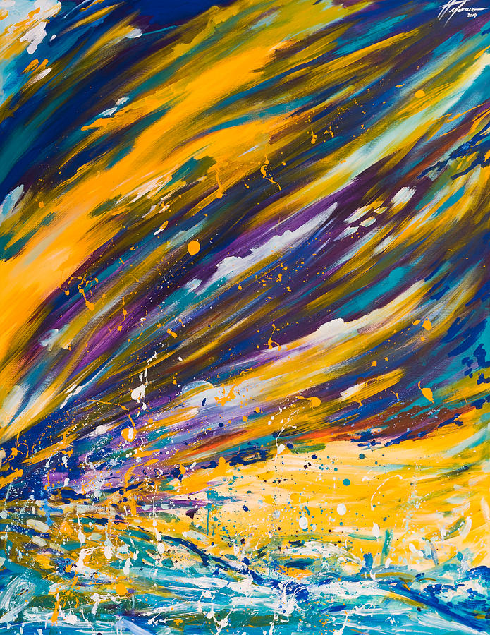 Abstract Painting - Si uno ama el color by Felix Murillo