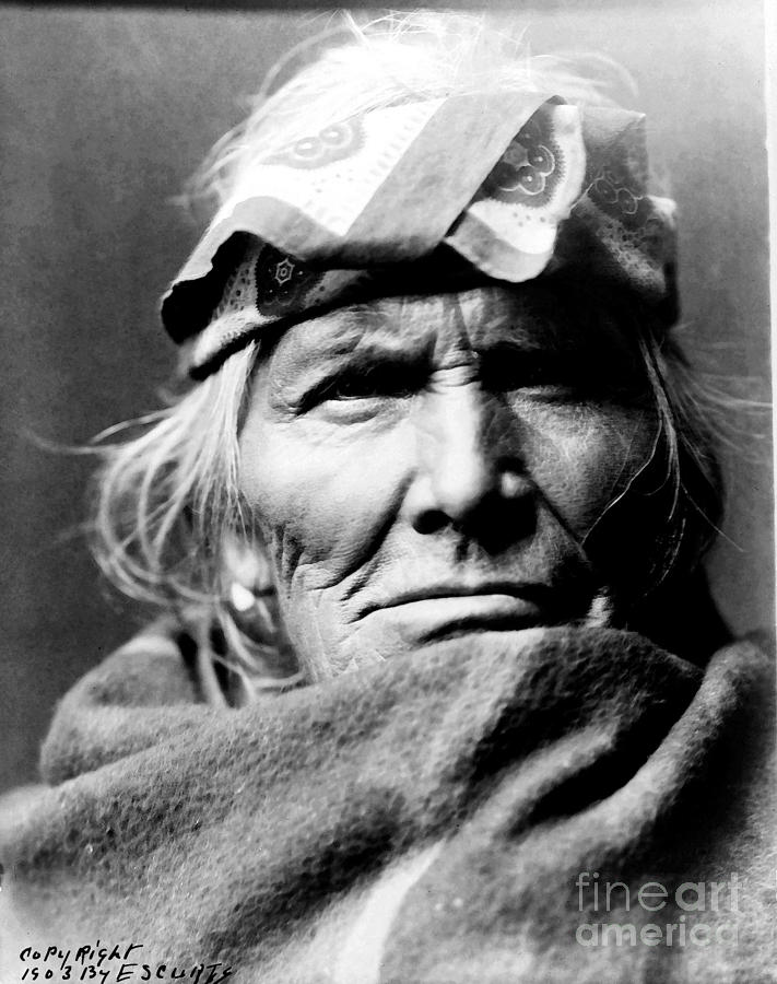 Si-Wa-Wata-Wa indian Native American Cheif Photograph by Vintage Collectables