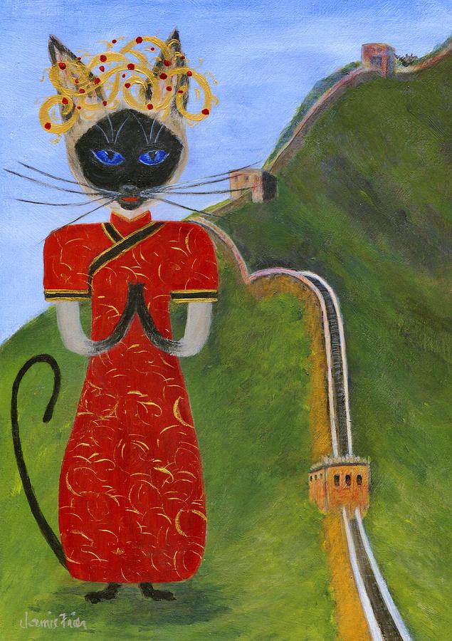 Siamese Queen of China Painting by Jamie Frier