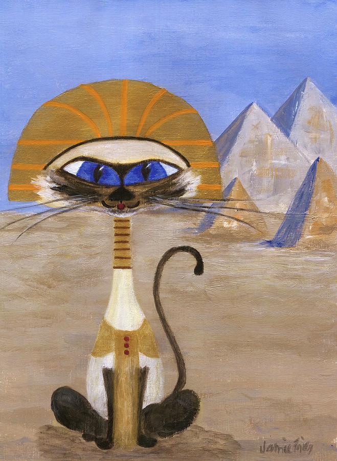 Siamese Queen of Egypt Painting by Jamie Frier