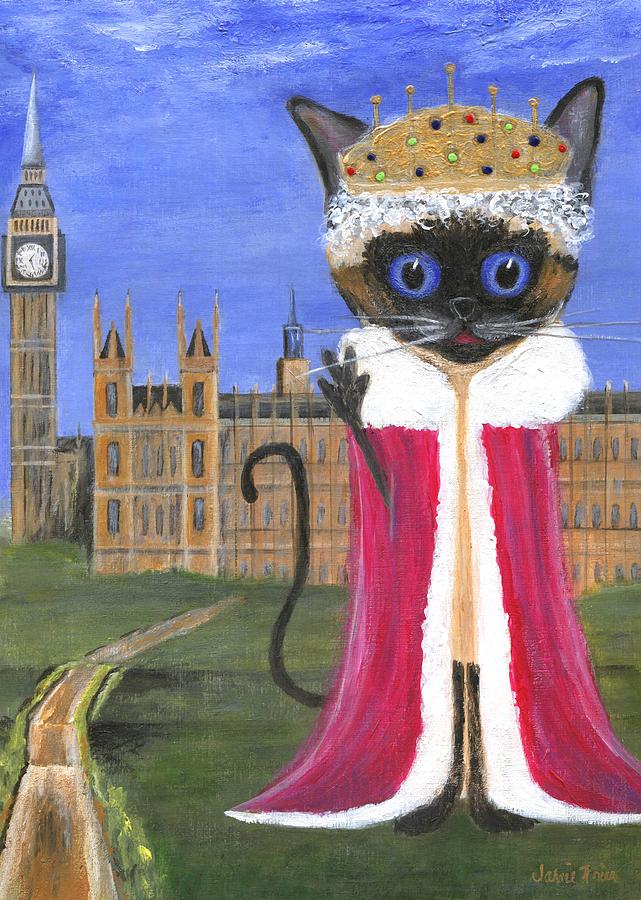 Siamese Queen of England Painting by Jamie Frier