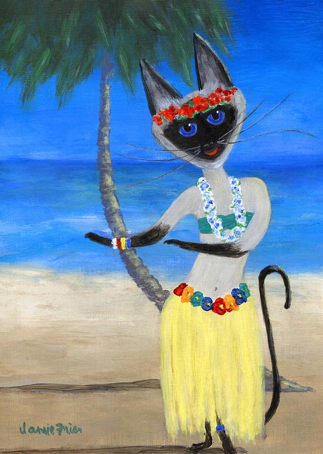 Siamese Queen of Hawaii Painting by Jamie Frier
