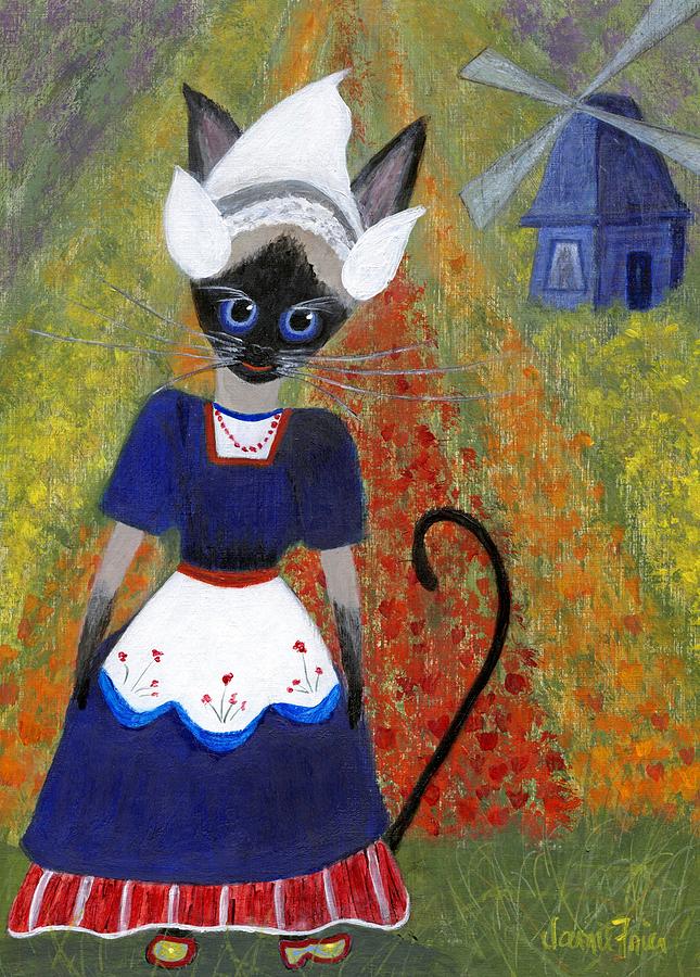 Siamese Queen of Holland Painting by Jamie Frier
