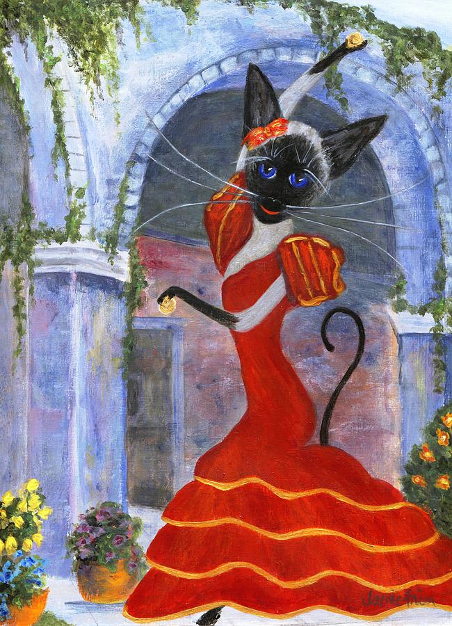 Siamese Queen of Spain Painting by Jamie Frier