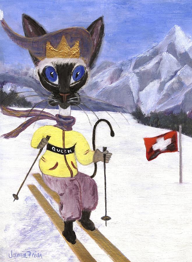 Siamese Queen of Switzerland Painting by Jamie Frier