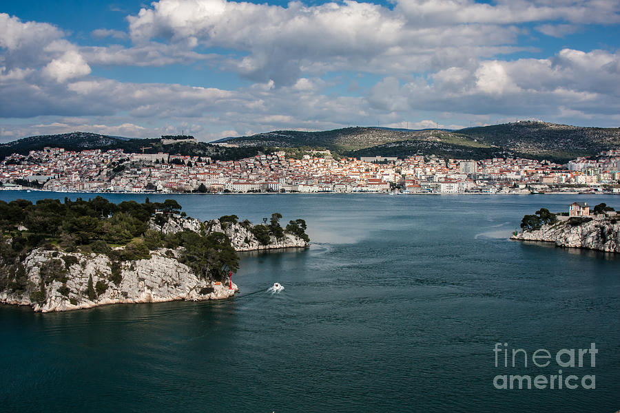Sibenik Town And St. Ante Channel Photograph