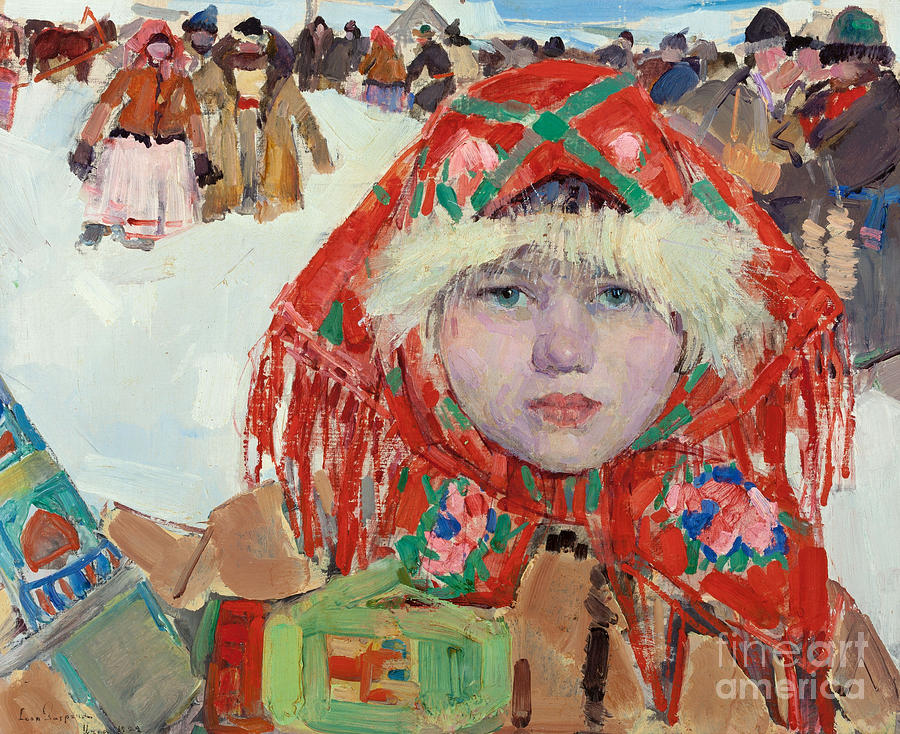 Siberian Girl Painting by Vincent Monozlay