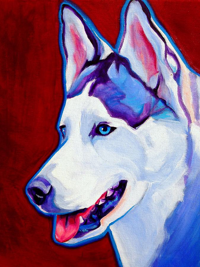 Husky - Arctic Smile Painting by Dawg Painter