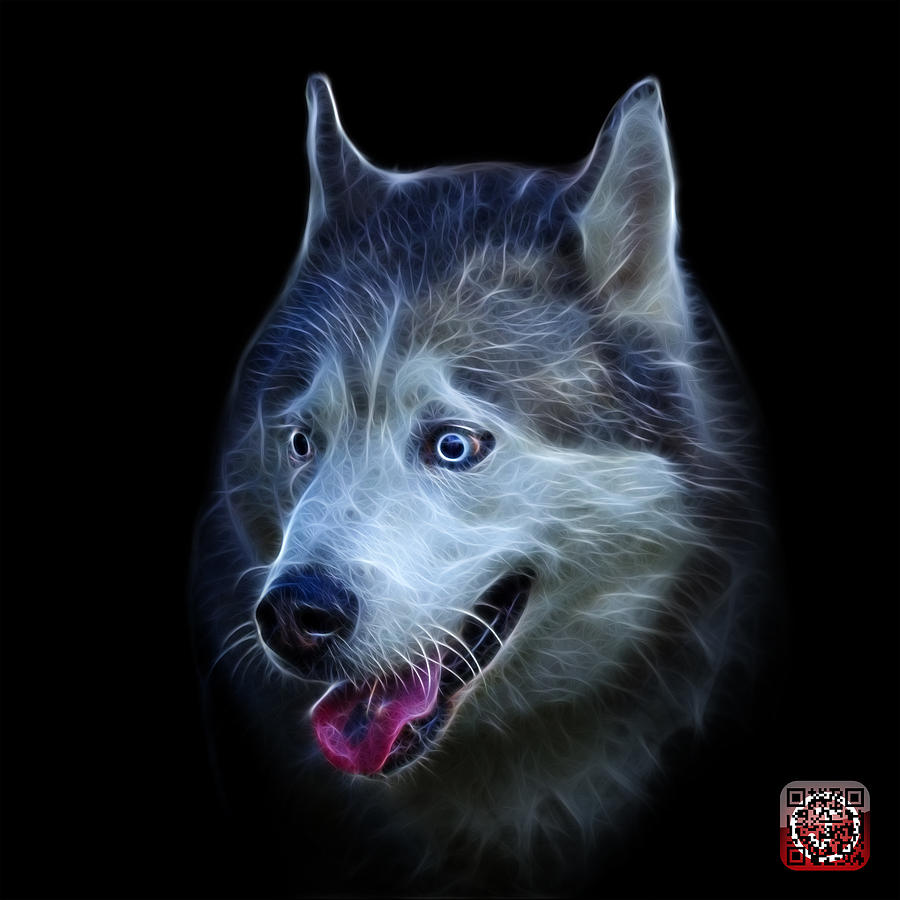 Siberian Husky Dog Art - 6062 - BB Painting by James Ahn