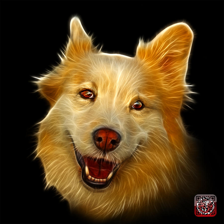 Siberian Husky Mix Dog Pop Art - 5060 BB Painting by James Ahn