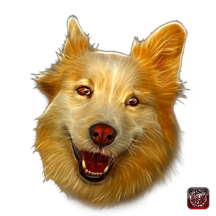 Siberian Husky Mix Dog Pop Art - 5060 WB Painting by James Ahn