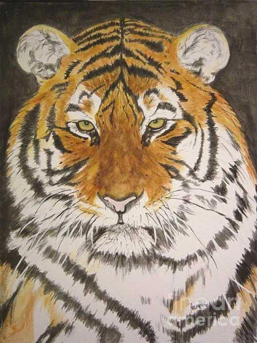 Siberian Tiger Painting - Siberian Tiger by Regan J Smith